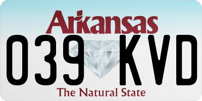 AR license plate 039KVD