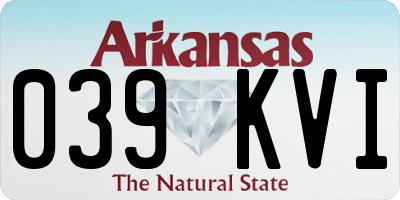 AR license plate 039KVI