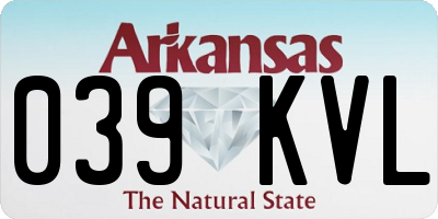 AR license plate 039KVL