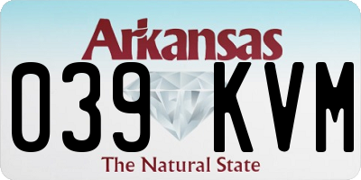 AR license plate 039KVM