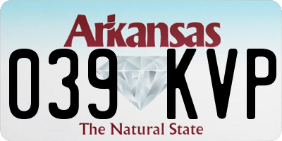 AR license plate 039KVP