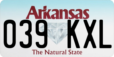 AR license plate 039KXL