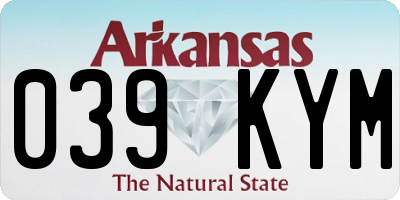 AR license plate 039KYM