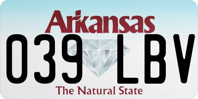 AR license plate 039LBV