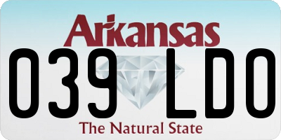 AR license plate 039LDO