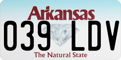 AR license plate 039LDV
