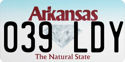 AR license plate 039LDY