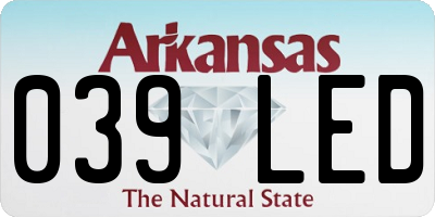 AR license plate 039LED