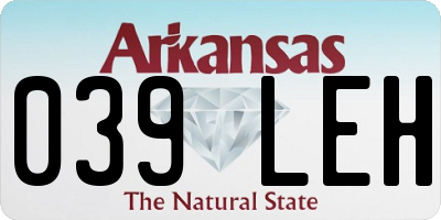 AR license plate 039LEH