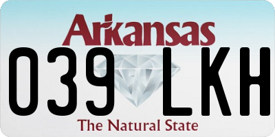 AR license plate 039LKH