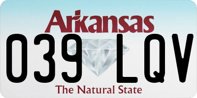 AR license plate 039LQV