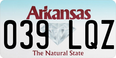 AR license plate 039LQZ