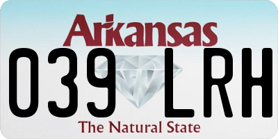 AR license plate 039LRH
