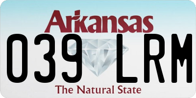 AR license plate 039LRM
