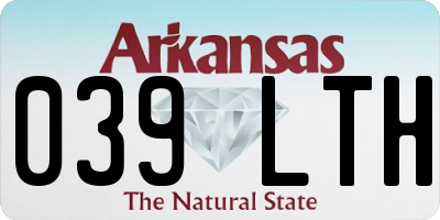 AR license plate 039LTH