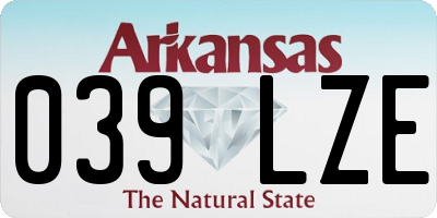 AR license plate 039LZE