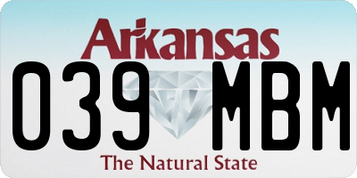 AR license plate 039MBM