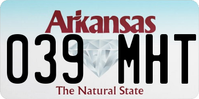 AR license plate 039MHT