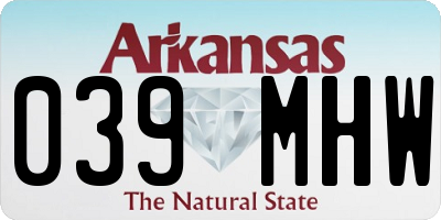 AR license plate 039MHW