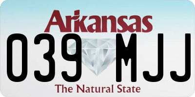 AR license plate 039MJJ