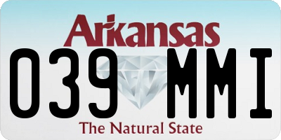 AR license plate 039MMI