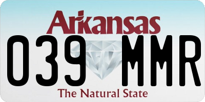 AR license plate 039MMR