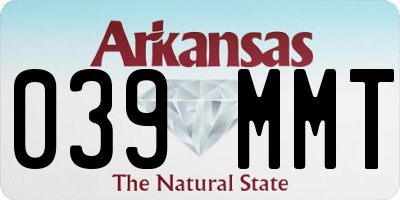AR license plate 039MMT