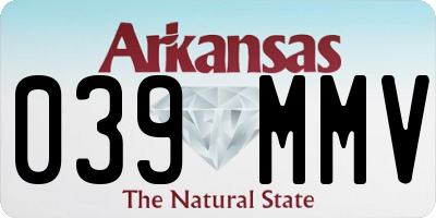 AR license plate 039MMV