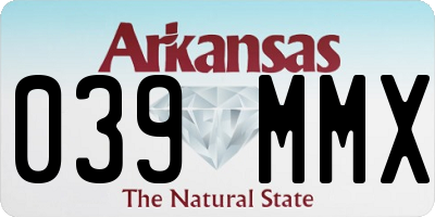 AR license plate 039MMX