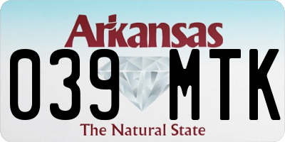AR license plate 039MTK