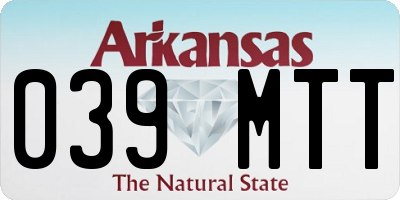 AR license plate 039MTT