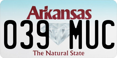 AR license plate 039MUC