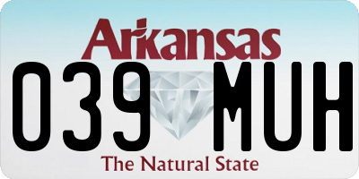AR license plate 039MUH