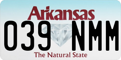 AR license plate 039NMM