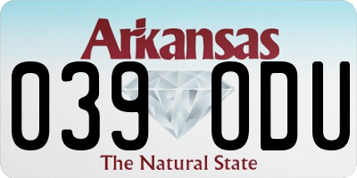 AR license plate 039ODU