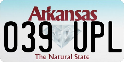 AR license plate 039UPL