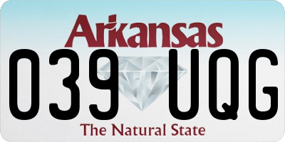 AR license plate 039UQG