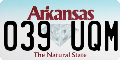 AR license plate 039UQM
