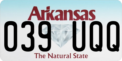 AR license plate 039UQQ