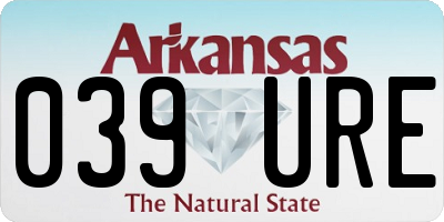 AR license plate 039URE