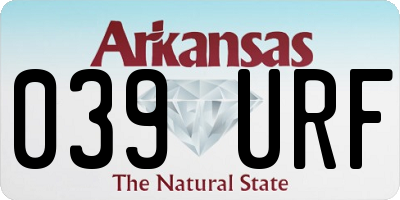 AR license plate 039URF