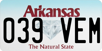 AR license plate 039VEM