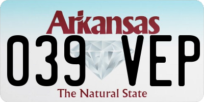 AR license plate 039VEP