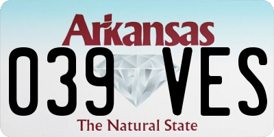 AR license plate 039VES
