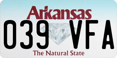 AR license plate 039VFA