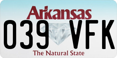AR license plate 039VFK