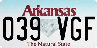 AR license plate 039VGF