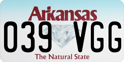 AR license plate 039VGG