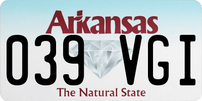 AR license plate 039VGI