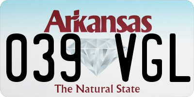 AR license plate 039VGL